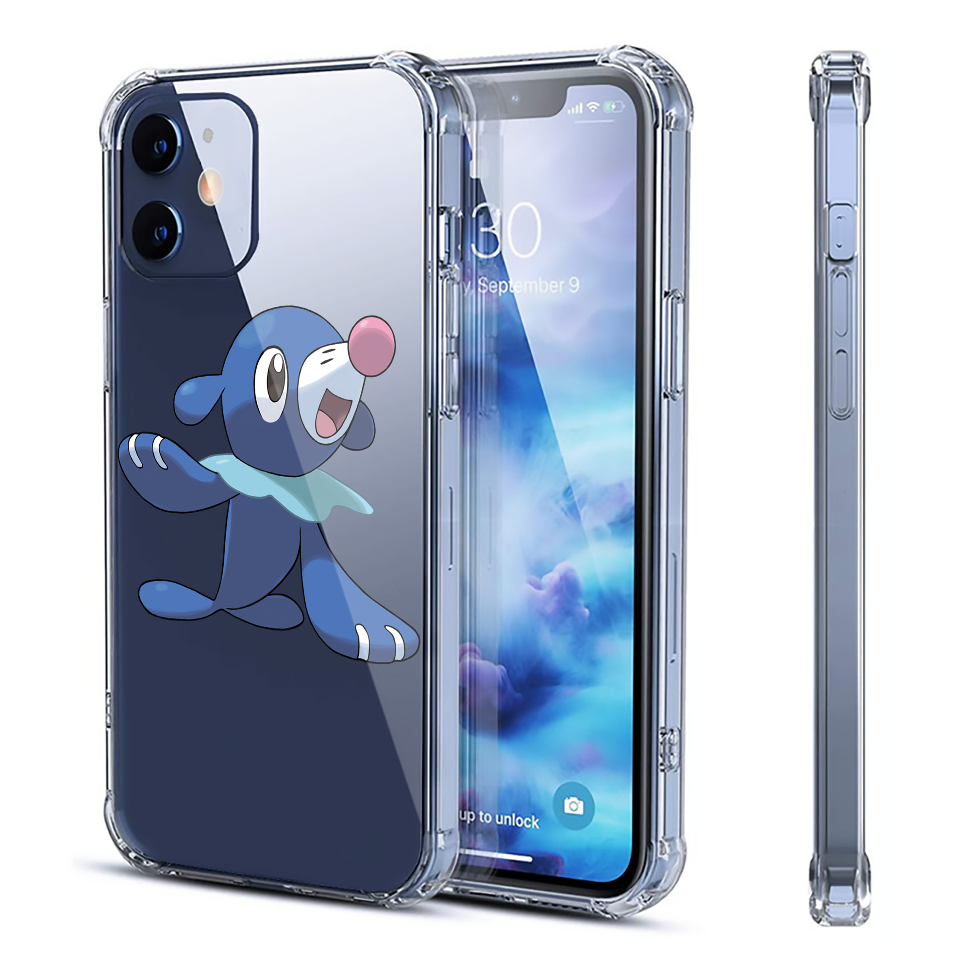（画像用） ポケットモンスター Pokémon 【iPhone 12シリーズ対応】透明スマホケース（クリアソフトケース）